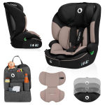 Lionelo Levi i-Size Beige Latte automobilinė kėdutė, 9-36 kg, smėlio spalvos