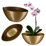 Vazono dangtis Vazonas Glossy Gold 30 cm