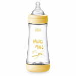 Buteliukas kūdikiams Chicco Perfect 5, geltonas, 4 mėn+, 300 ml