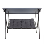 Sodo sūpynių stogelis Patio Marbella D052-16CW pilkas poliesteris 194x123 cm