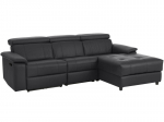 Trivietė sofa Loft Tanaro, juoda