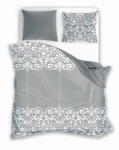 Medvilninė patalynė 160x200 Glamour Ornament Ash, Medvilninė patalynė 160x200 Glamour Ornament Ash