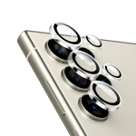Crong objektyvo žiedas - Stiklas, atsparus smūgiams, Samsung Galaxy S24 Ultra kameros objektyvui (skaidrus)