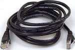 Tinklo kabelis Lan Patchcord Cat 6 U/utp plok&scaron;čias 7m juodas