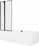 Vonia Mexen Cube su apdaila ir stiklo sienele, 170x80 cm + 80 cm
