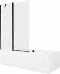Vonia Mexen Cube su apdaila ir stiklo sienele, 180x80 cm + 120 cm