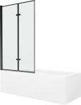 Vonia Mexen Cubik su apdaila ir stiklo sienele, 150x70 cm + 100 cm (II)