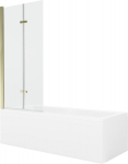 Vonia Mexen Cubik su apdaila ir stiklo sienele, 160x70 cm + 80 cm (II)