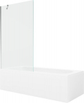 Vonia Mexen Vega su apdaila ir stiklo sienele, 180x80 cm + 100 cm