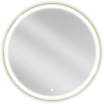 Vonios veidrodis Mexen Esso su LED ap&scaron;vietimu ir apsauga nuo rasojimo, 90 cm, auksinis