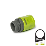 Greita jungtis su i&scaron;oriniu sriegiu 3/4" Bradas LIME LINE