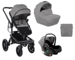 Universalus vežimėlis KikkaBoo Irene 3in1, Light Grey