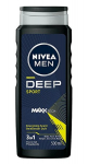Du&scaron;o želė NIVEA Men Deep Sport 3-in-1, 500 ml