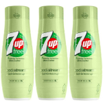 3x SodaStream 7UP Free Zero cukraus sirupas