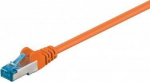 Patchcord Goobay Cat 6a S/ftp 1,5m Rj45/rj45 oranžinis
