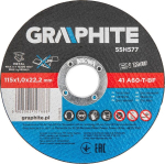 10 x Graphite pjovimo diskai metalui 115x1.0x22.2mm, 41 A60-t-bf