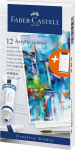 Akriliniai dažai 12 spalvų tūbelėse Faber Castell