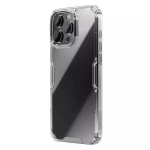 dėklas iPhone 16 Pro - skaidrus ir baltas