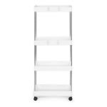 Plastikinis vonios lentynos stovas su 4 lentynomis Modern Home
