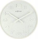Laikrodis - NEXTIME - 3096WI - Baltas - Mediena - 35 cm - 400 g