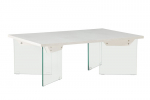 Sofos stalas, Ester, 120x80 cm, Balta