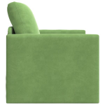 Grindų sofa-lova 2-in-1 &Scaron;viesiai žalia 74x77x81 cm Aksomas