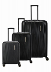 Lagaminų komplektas L/M/S 4 Wheels Barbara Novelty Black Premium
