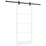 vidaXL Slankios durys ORKDAL Balta ir juoda 93 x 202 cm
