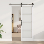 us Durys su Stiklu "ORKDAL" Balta 73,5x211x4 cm