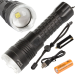 Karinis taktinis žibintuvėlis &bdquo;Cree XHP90&ldquo; galia
