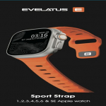 &bdquo;Evelatus&ldquo; laikrodis 38 / 40 / 41 sportinis silikoninis dirželis oranžinis