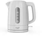 &bdquo;Adler AD 1380w&ldquo; virdulys, plastikinis, 1,0 l, baltas