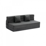 Sulankstoma sofa-lova 3-in-1 su pagalvėmis pilka