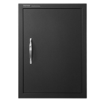 Lauko grilio durys Vevor B016D, 41.5x57 cm, juodos