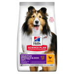 Hill's Sience Plan Sensitive Stomach & Skin Medium Adult ėdalas &scaron;unims su vi&scaron;tiena, 14 kg