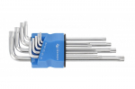 Hogert Torx S2 raktų rinkinys, 9 vnt., ilgi