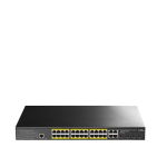 24 prievadų valdomas komutatorius CUDY GS2028PS4-300W