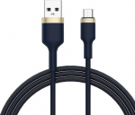 Vayox Usb - Microusb kabelis, 1m, mėlynas, Quick Charge 3.0