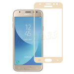Samsung Galaxy J3 2017 telefono ekrano aukso spalvos apsauginis stiklas