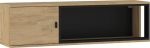 Pakabinama lentyna Meblocross Vegas, 33x120x32 cm, juoda/ruda