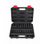 Awtools smūginis lizdų rinkinys 1/2" 20 vnt. Black Line