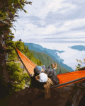 Tapyba pagal skaičius Relaxing in a Hammock, 40x50 cm