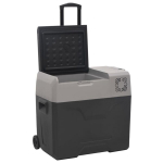 &Scaron;altdėžė su ratukais ir adapteriu VidaXL, 30l, juoda