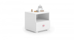 Naktinė spintelė ADRK Furniture Emi 3, balta