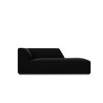 Aksominė de&scaron;ininė sofa Micadoni Ruby, juoda