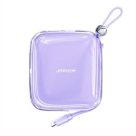 Atsarginis maitinimo &scaron;altinis ("Power Bank") Atsarginis maitinimo &scaron;altinis 10000mAh su Lightning ir USB-A jungtimis, violetinis
