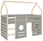 Vaiki&scaron;ka lova Notio Living Square Line, 200x90 cm, pilka