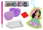 Raktų pakabuko dekoravimo rinkinys Lean Toys Diamond Notecase