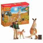 Kofertas Nuotykiai Okeanijoje, laukinių gyvūnų figūrėlės, Schleich 42550 Wildlife, Skirta vaikams nuo 3 metų.