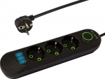 Prailgintuvas su 3 Usb lizdais, 3 lizdai, 5m, jungiklis